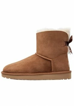UGG MINI BAILEY BOW - Classic Ankle Boots - Chestnut -UGG Shop 0129adef449342059bdadc99d9ce8c79