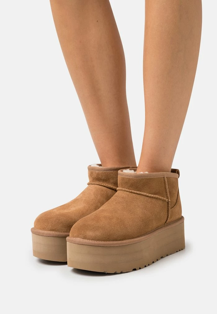 CLASSIC ULTRA MINI PLATFORM - Platform ankle boots - chestnut UGG CLASSIC ULTRA MINI PLATFORM - Platform Ankle Boots - Chestnut -UGG Shop 02e7b9818b9f4d9ea968b7729e9cc3d5