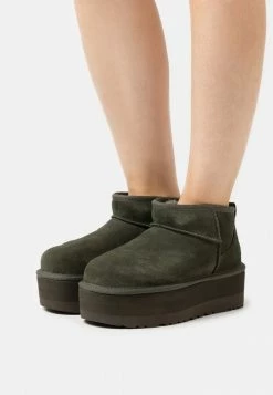 UGG CLASSIC ULTRA MINI PLATFORM - Platform Ankle Boots - Forest Night
