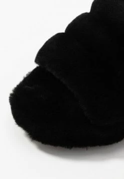 UGG FLUFF YEAH SLIDE - Platform Sandals - Black -UGG Shop 0f5516dca93f442491f5aa20b62b24f0