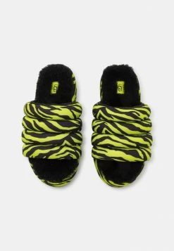 UGG MAXI SLIDE TIGER PRINT - Slippers - Key Lime -UGG Shop 110f1144daab421f9081fc9423e319cb