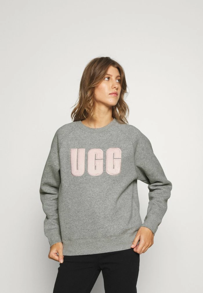 MADELINE FUZZY LOGO CREWNECK - Sweatshirt - grey heather/sonora UGG MADELINE FUZZY LOGO CREWNECK - Sweatshirt - Grey Heather/sonora -UGG Shop 11de26b94a054cdf99c595d279596b8c
