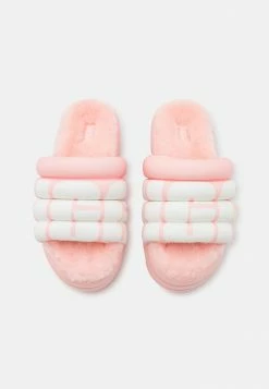 UGG MAXI SLIDE LOGO - Heeled Mules - Pink Scallop -UGG Shop 14dc5149a4b34101bfb8e1ad34e4978c