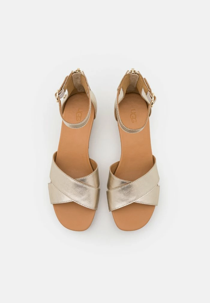 UGG EUGENIA - Wedge Sandals - Pale Gold Metallic 6 UGG EUGENIA - Wedge Sandals - Pale Gold Metallic - Image 6