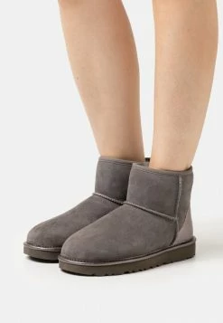 UGG CLASSIC MINI SHINE - Classic Ankle Boots - Charcoal