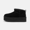 UGG CLASSIC ULTRA MINI PLATFORM - Platform Ankle Boots - Black