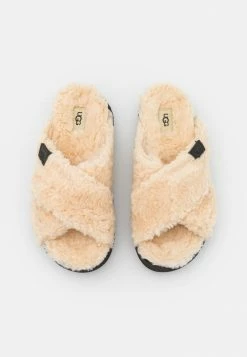 UGG FUZZ SUGAR CROSS SLIDE - Mules - Natural/black 5 UGG FUZZ SUGAR CROSS SLIDE - Mules - Natural/black -UGG Shop 47bc89aabed64da49d3876dd68acd7fb