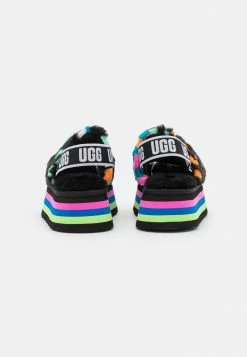UGG DISCO CHECKS SLIDE - Platform Sandals - Black/multi-coloured -UGG Shop 4953c72401cd4c00ab6e8e42fe470cae