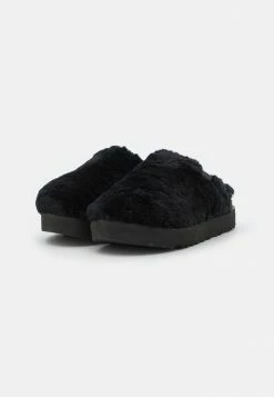 UGG FUZZ SUGAR SLIDE - Slippers - Black -UGG Shop 49f103d8e8f64d51b8da8d817a114d7c