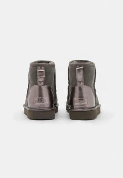 UGG CLASSIC MINI SHINE - Classic Ankle Boots - Charcoal -UGG Shop 6ab5e905585e4bcaa621d45d0904bec4