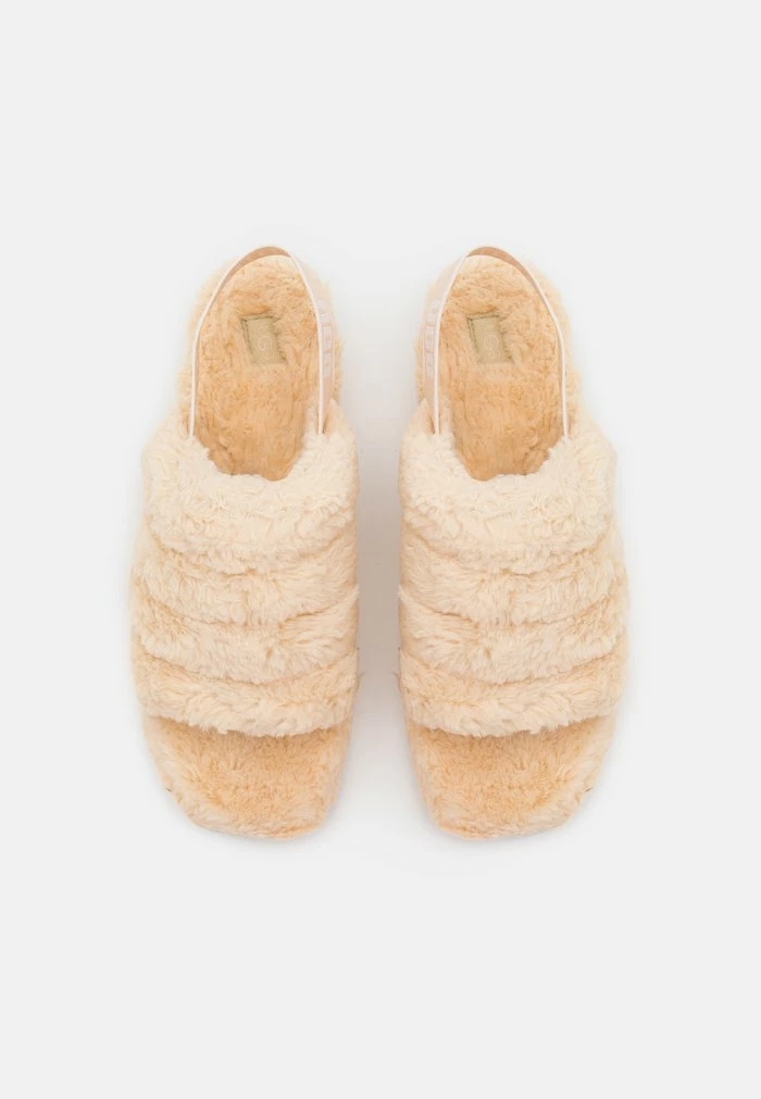 FLUFF YEAH FUZZ SUGAR - Slippers - natural UGG FLUFF YEAH FUZZ SUGAR - Slippers - Natural -UGG Shop 76d343b3d615432aa6172632904ae550