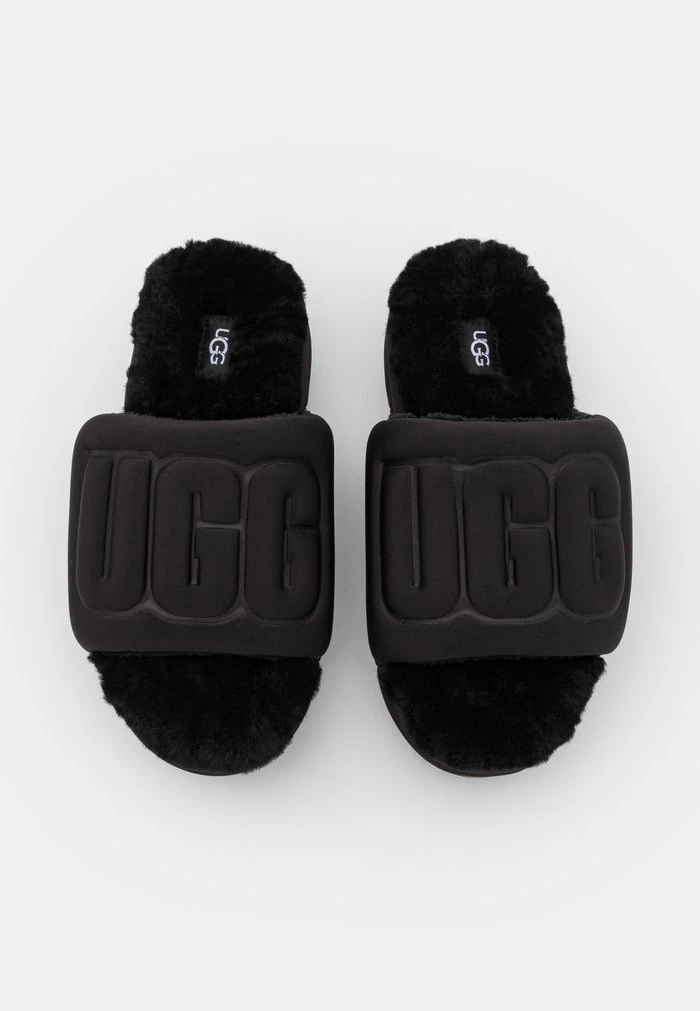 MAXI GRAPHIC SLIDE - Heeled mules - black UGG MAXI GRAPHIC SLIDE - Heeled Mules - Black -UGG Shop 7f09d8af7c8e4aeb8d864c953ad1755f