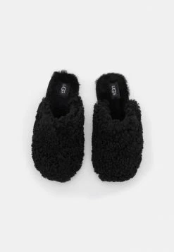 UGG MAXI CURLY SLIDE - Slippers - Black -UGG Shop 800cc21fa3ee445bb5fc01a83de88098