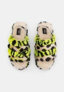 UGG FLUFF YEAH ANIMALIA - Slippers - Key Lime -UGG Shop 88fb8283e5574b0398f14d464aa49c52