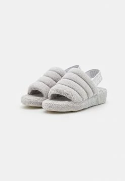 UGG FLUFF YEAH VEGAN - Platform Sandals - Metal Grey -UGG Shop 8a23a7f0ac624a4c894eebe51e82ef18