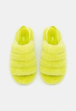 UGG FLUFF YEAH SLIDE - Platform Sandals - Key Lime -UGG Shop 8ae4f77e2388440f996729337fe7a394