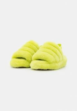 UGG FLUFF YEAH SLIDE - Platform Sandals - Key Lime -UGG Shop 977cf7f00ec04eeb817f4c2f10ee4304
