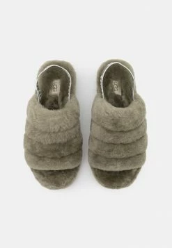 UGG FLUFF YEAH SLIDE - Platform Sandals - Burnt Olive -UGG Shop 9e2e6e97bf534098a131dcc44dd42312
