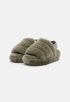 UGG FLUFF YEAH SLIDE - Platform Sandals - Burnt Olive -UGG Shop 9eb1eb5e00154ab2bf227af1e34f31dd