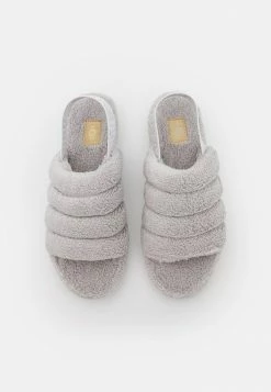 UGG FLUFF YEAH VEGAN - Platform Sandals - Metal Grey -UGG Shop a03f4285e2c14685b66c125bc8d3b1be
