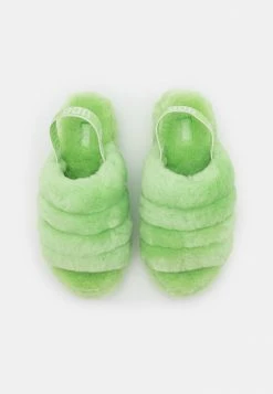 UGG FLUFF YEAH SLIDE - Platform Sandals - Parakeet Green -UGG Shop ab5037b9ebdd463e8c2f899bff639366