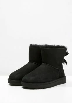 UGG MINI BAILEY BOW - Classic Ankle Boots - Black -UGG Shop ad5bedbfabaa49a8ba4e9f631c3f3cce