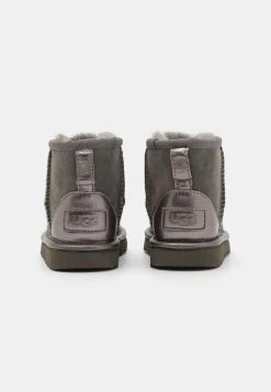 UGG CLASSIC MINI SHINE - Classic Ankle Boots - Charcoal -UGG Shop ad802890286e459abb1094327d66125e