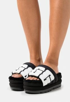 UGG MAXI SLIDE LOGO - Heeled Mules - Black