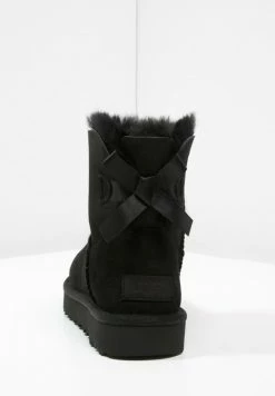 UGG MINI BAILEY BOW - Classic Ankle Boots - Black -UGG Shop b91627f1f2d74230b41593e71102cdba