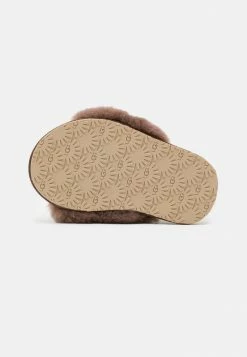 UGG FLUFF YEAH SLIDE LION STUFFIE - Platform Sandals - Sand/chocolate -UGG Shop bc33b1383f1c42fcb5df89a4e730d8c9