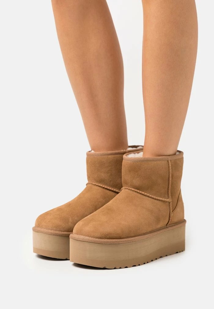 CLASSIC MINI PLATFORM - Platform ankle boots - chestnut UGG CLASSIC MINI PLATFORM - Platform Ankle Boots - Chestnut -UGG Shop cd62bd9f6b0049209da6e22ebf84a899