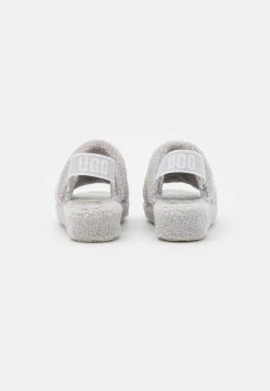 UGG FLUFF YEAH VEGAN - Platform Sandals - Metal Grey -UGG Shop d054e551d24f4ac683ab0704623d5196