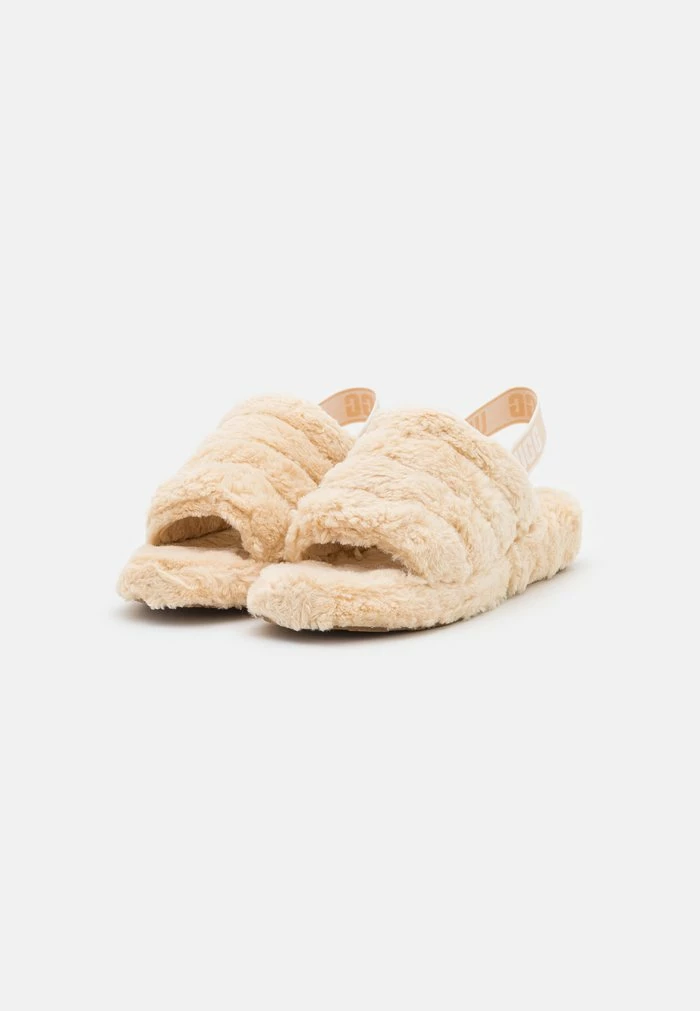 FLUFF YEAH FUZZ SUGAR - Slippers - natural UGG FLUFF YEAH FUZZ SUGAR - Slippers - Natural -UGG Shop d0f8775068854dd8a4bd9808298efcf5