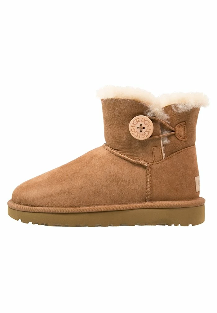 MINI BAILEY BUTTON - Ankle boots - chestnut UGG MINI BAILEY BUTTON - Ankle Boots - Chestnut -UGG Shop d4b4b0ef383e46e5b2560683aecc39a8