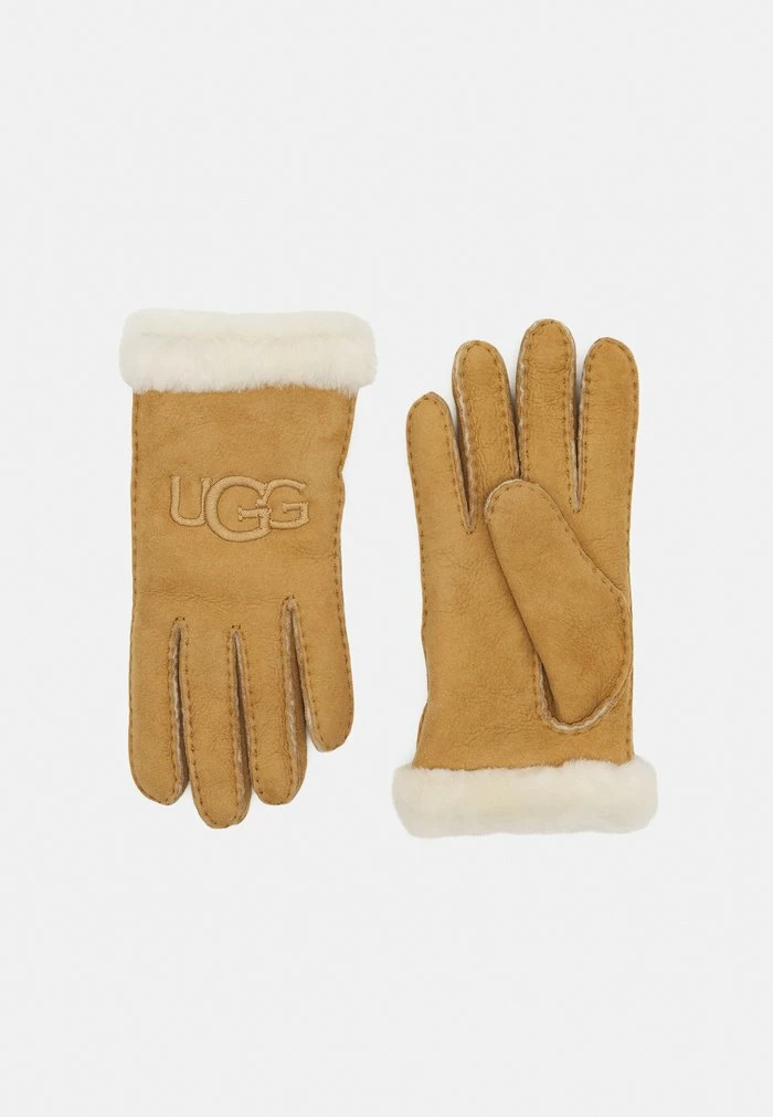 UGG EMBROIDER GLOVE - Gloves - Chestnut 1 UGG EMBROIDER GLOVE - Gloves - Chestnut