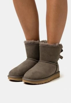 UGG MINI BAILEY BOW - Classic Ankle Boots - Slate