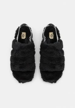 UGG FLUFF YEAH FUZZ SUGAR - Slippers - Black -UGG Shop e60962f8da424e03b6ca1fe9d447daf9