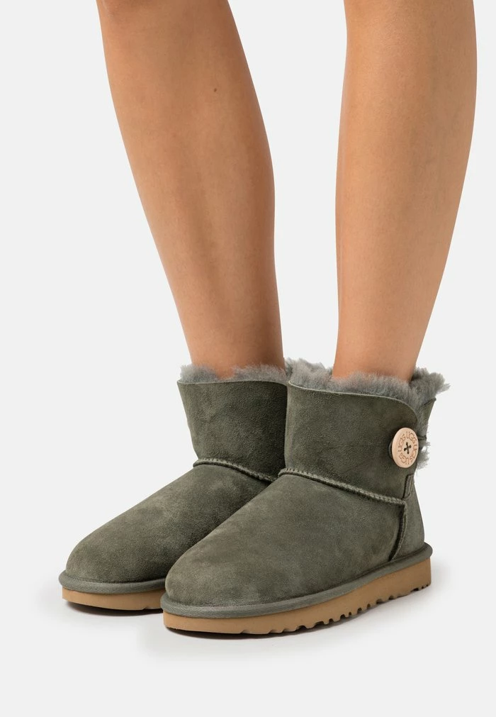 MINI BAILEY BUTTON - Ankle boots - forest night UGG MINI BAILEY BUTTON - Ankle Boots - Forest Night -UGG Shop f15d507b5e604233885a2233335e56f3