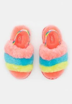 UGG FLUFF YEAH SLIDE - Sandals - Peach Bliss/multi-coloured -UGG Shop f32f3bdf9c2d4454997c3edeae56f35d
