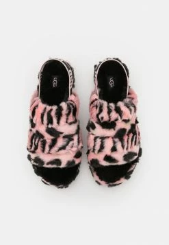 UGG FLUFF YEAH ANIMALIA - Platform Sandals - Pink Scallop -UGG Shop f5c0716bbbd14ee0b9d0b59a9b83b25c