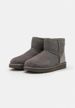 UGG CLASSIC MINI SHINE - Classic Ankle Boots - Charcoal -UGG Shop f9e9c44b439a4b148928c2fab43c4fae