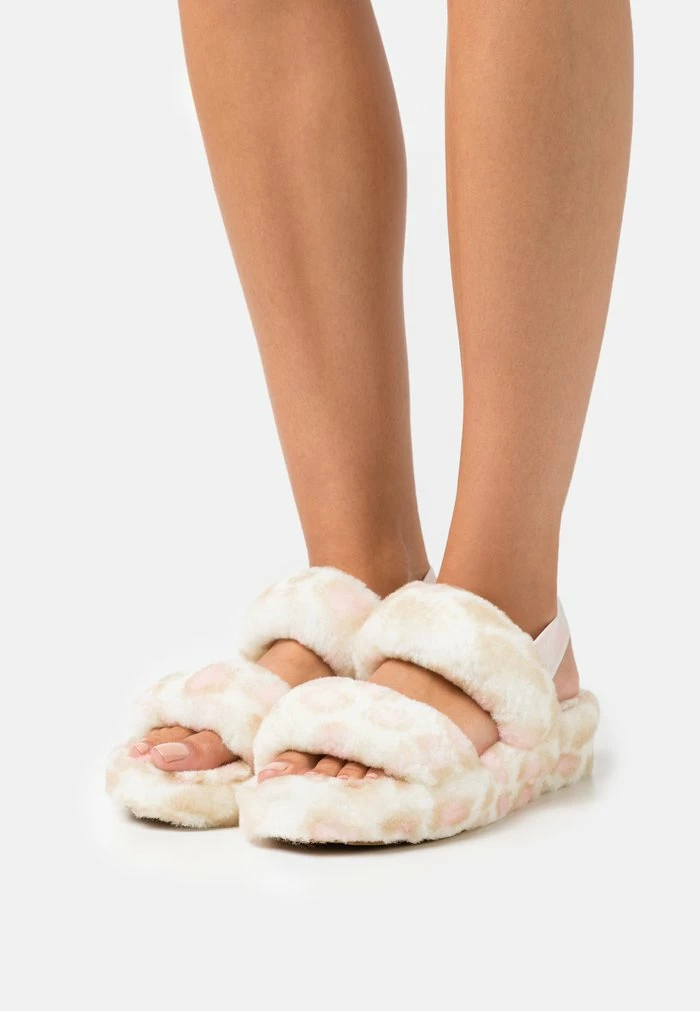 OH YEAH PANTHER PRINT - Slippers - white UGG OH YEAH PANTHER PRINT - Slippers - White -UGG Shop f9fb511f0eda453394d6e99c53e65cf7