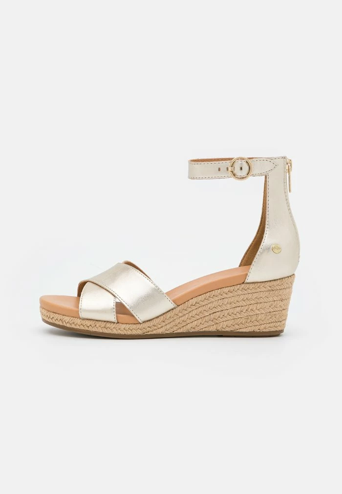 UGG EUGENIA - Wedge Sandals - Pale Gold Metallic 2 UGG EUGENIA - Wedge Sandals - Pale Gold Metallic - Image 2