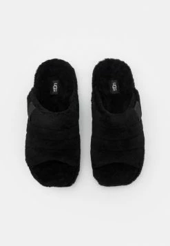 UGG FLUFF YOU UNISEX - Slippers - Black -UGG Shop fe337ca23dc246a4bd6decc704a06638